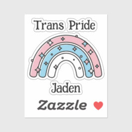 Personalized Transgender Rainbow | LGBTQIA+ Klistermärken