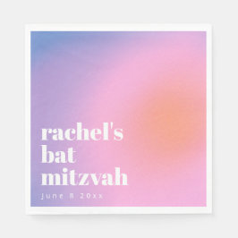 Personalized Trendy Lavender Purple Bat Mitzvah Pappersservett