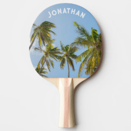Personalized Tropical Palm tree Pingisracket