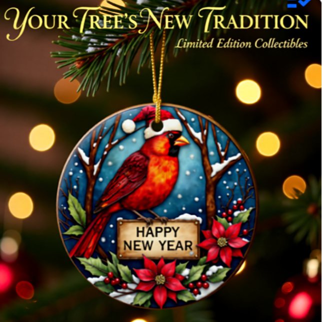 Personalized Two-Sided Cardinal Ornament  (Skapare uppladdad)