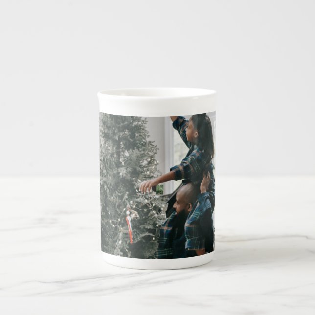 Personalized Two Sided Family Christmas Photo  Benporslin Mugg (Framsidan)