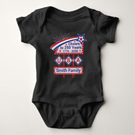 Personalized USA 250–Patriotic Retro Marquee T Shirt
