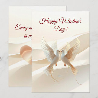 Personalized Valentine Card – Romantic Love Greeti Julkort