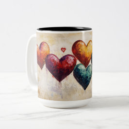 Personalized Valentine Coffee Mug, Custom Valentin Två-Tonad Mugg