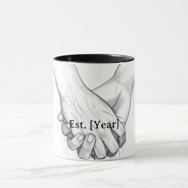 Personalized Valentine Couple Gift | Est. [Year]  Mugg (Center)