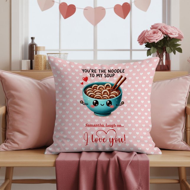 Personalized Valentine Day Pillow Funny Food Kudde (Personalized Valentine Day Pillow Funny Food)