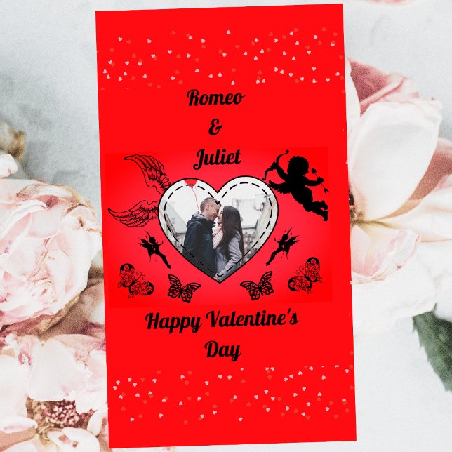 Personalized Valentine Love Photo Card Kort (Skapare uppladdad)
