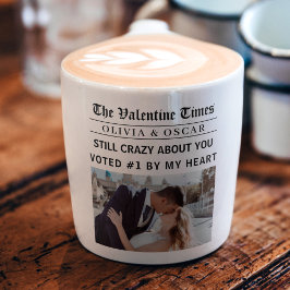 Personalized Valentine Newspaper  Espressomugg