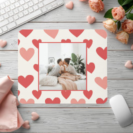 Personalized Valentine Photo Heart Mouse Pad Musmatta