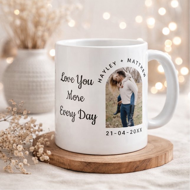 Personalized Valentine Photo Mug Jumbo Mugg (Skapare uppladdad)