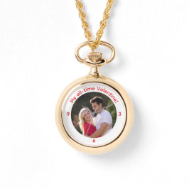 Personalized Valentine Photo Neclace Armbandsur