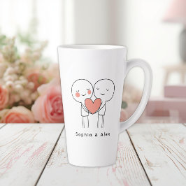 Personalized Valentine’s Couple Matching Latte Mug