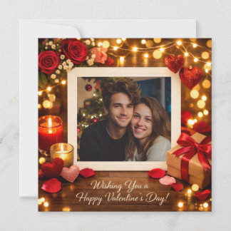 Personalized Valentine’s Day Card your Photo Julkort