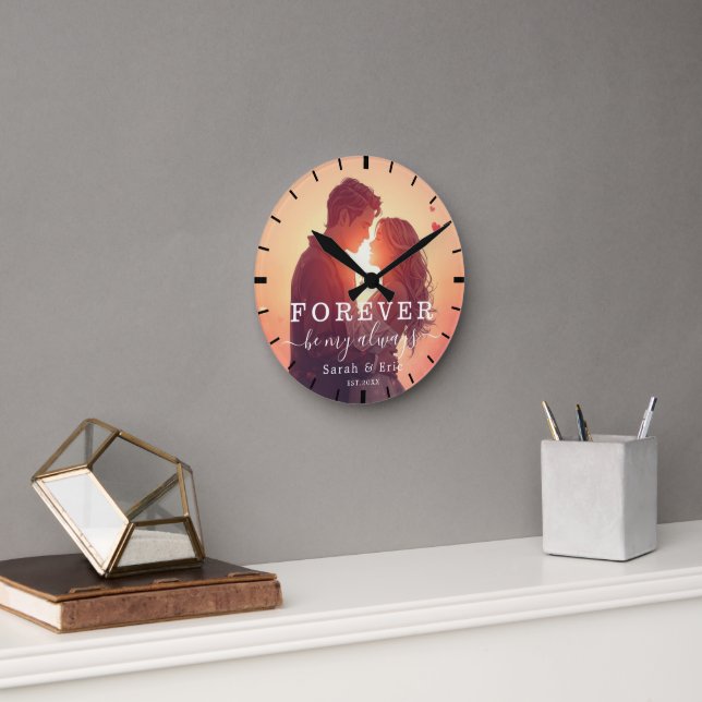 Personalized Valentine’s Day Gift Rund Klocka (Kontor)