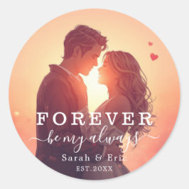 Personalized Valentine’s Day Gift Runt Klistermärke