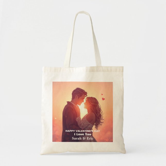 Personalized Valentine’s Day Gift Tygkasse (Framsidan)