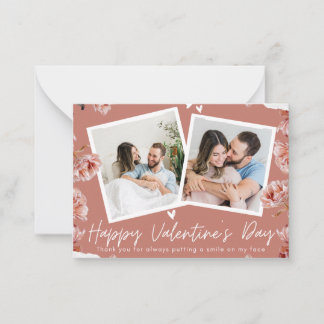 Personalized Valentine’s Day Photo Card | Romantic Anteckningskort