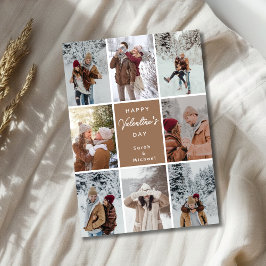 Personalized Valentine’s Day Photo Collage Card Julkort