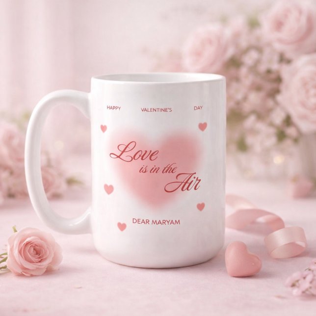 Personalized Valentine’s Day Romantic Couple Mug  Kaffemugg (Skapare uppladdad)