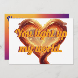 Personalized Valentine's card | Heart photo card Julkort