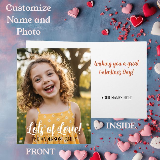Personalized Valentines Day Photo  Kort (Skapare uppladdad)