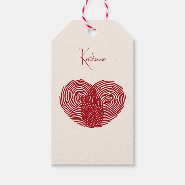 Personalized Valentines Day Presentetikett (Framsidan)