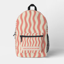Personalized Vertical Stripe Backpack