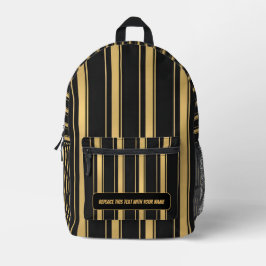 Personalized Vertical Stripe Backpack
