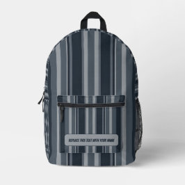 Personalized Vertical Stripe Backpack
