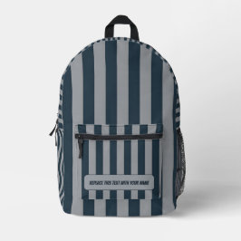 Personalized Vertical Stripe Backpack