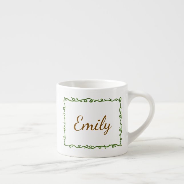 Personalized Vine Espressomugg (Höger)