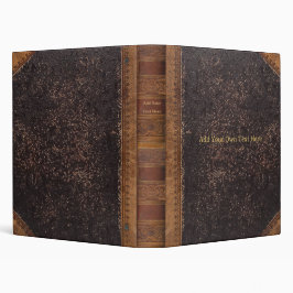 Personalized Vintage 3-Ring Binder