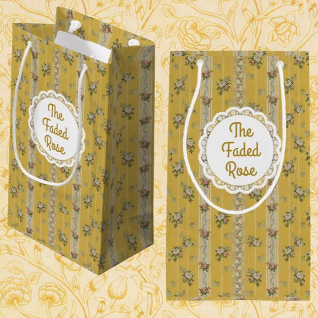 Personalized Vintage Antique Wallpaper Yellow  (Personalize it!)