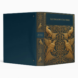 Personalized Vintage Art Nouveau 3-Ring Binder