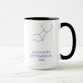 Personalized Virgo Constellation Mug - Custom Star Mugg