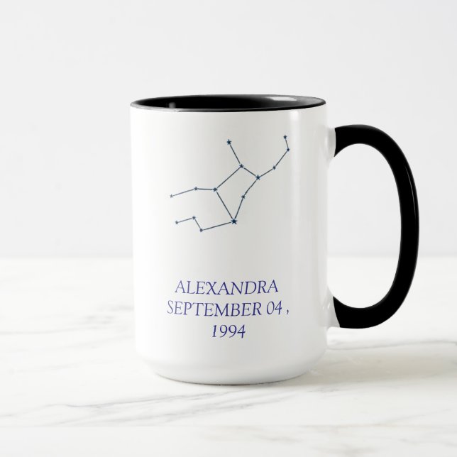 Personalized Virgo Constellation Mug - Custom Star Mugg (Höger)