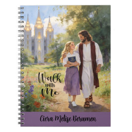 Personalized Walk with Me Christian LDS Journal2 Anteckningsbok