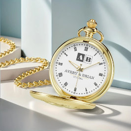 Personalized Wedding Gift – Custom Monogram Armbandsur