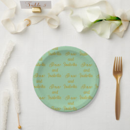 Personalized Wedding Green