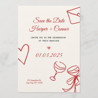 Personalized Wedding Invitation Card – Elegant  Inbjudningar