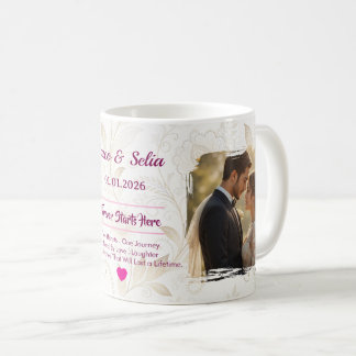 Personalized Wedding Mug | Custom Couple Kaffemugg
