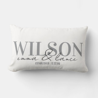Personalized Wedding Pillow, Names & Dates  Lumbarkudde