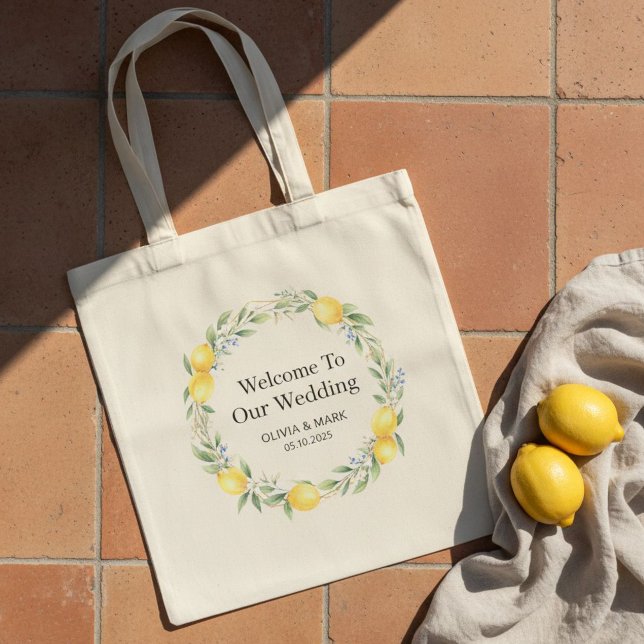  Personalized Wedding Welcome Tote Bag for Guests Tygkasse (Skapare uppladdad)