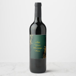 Personalized Wedding Wine Bottle Label Vinflaska Etikett