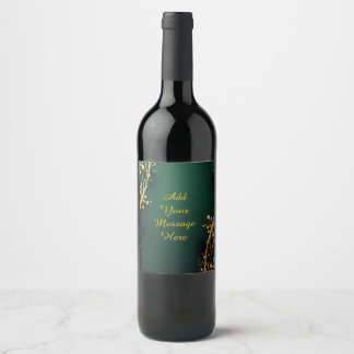 Personalized Wedding Wine Bottle Label Vinflaska Etikett