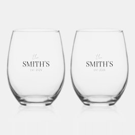 Personalized Wedding Wine Glass