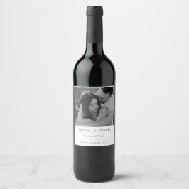 Personalized Wedding Wine Label  Vinflaska Etikett