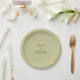 Personalized Wedding Yellow-green