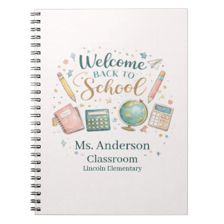 Personalized Welcome Back to School Teacher Anteckningsbok