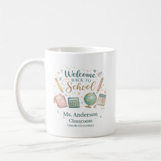 Personalized Welcome Back to School Teacher Kaffemugg